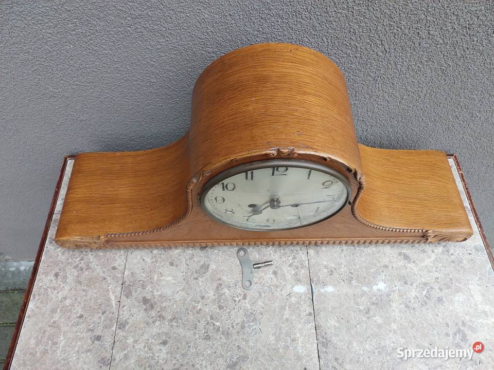 Stary zegar bufetowy duży sprawny kapelusz Tczew