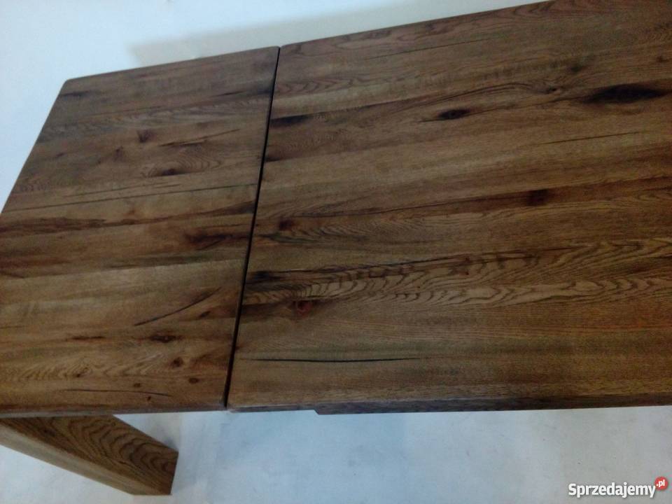Nowoczesny stół dębowy Słoje i sęki Habufa 77cm Opole sprzedam