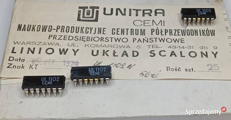 Układ scalony 1102 Unitra CEMI sprzedam