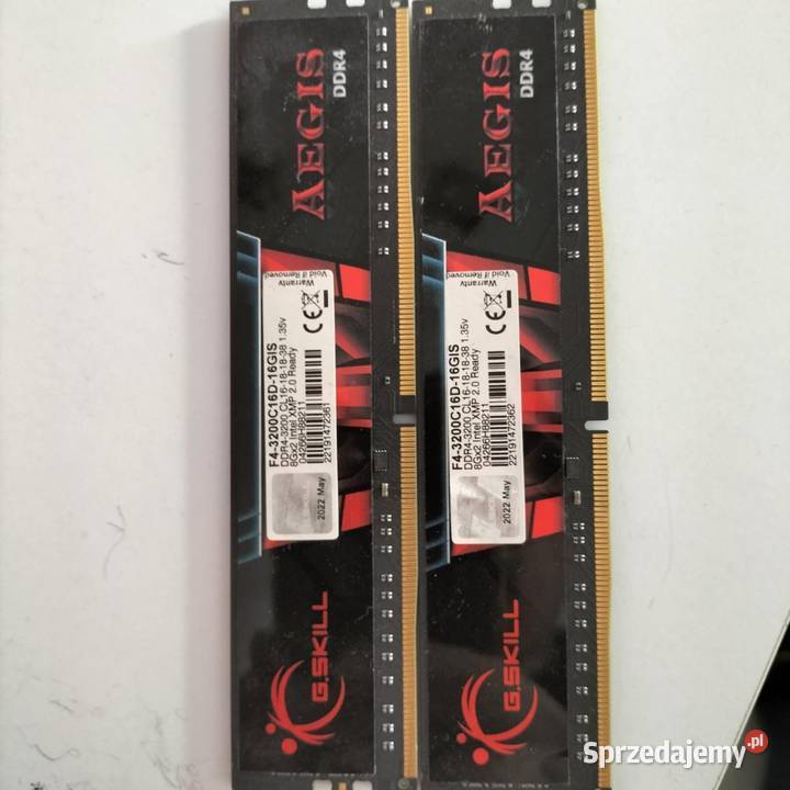 Pamięć RAM F4 3200C 16D 16GIS 2 sztuki Pozostałe Boguszów-Gorce
