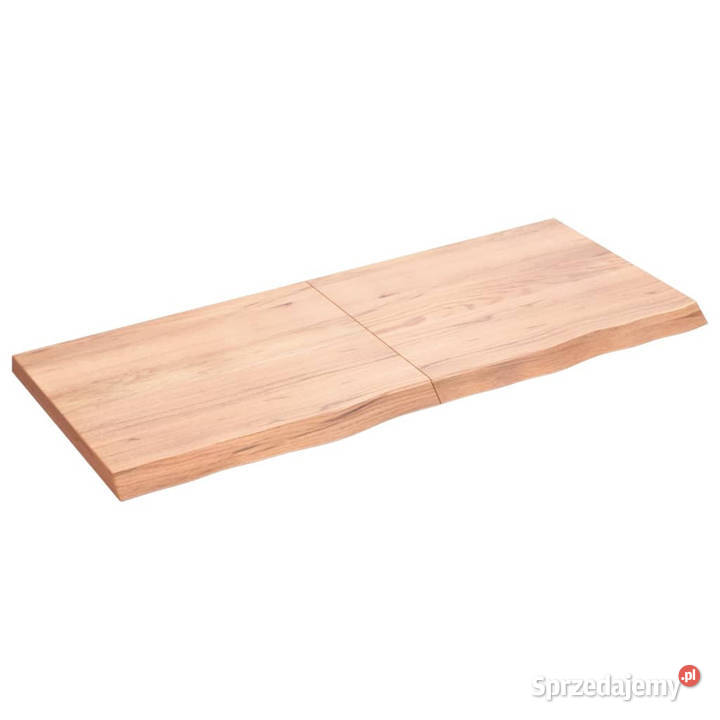 Blat do stołu jasnobrązowy 120x50x24 lite drewno Warszawa