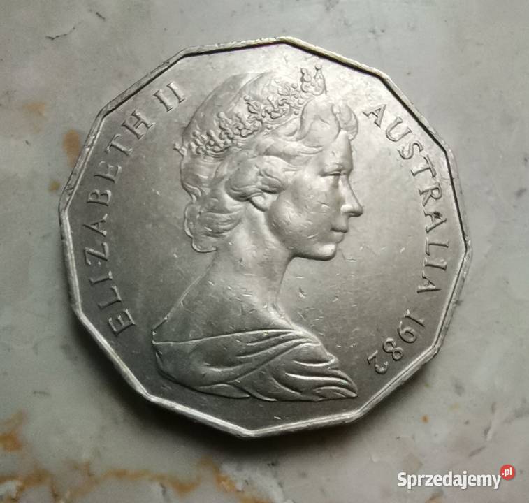 Moneta 50 Centów Australia Ząbki