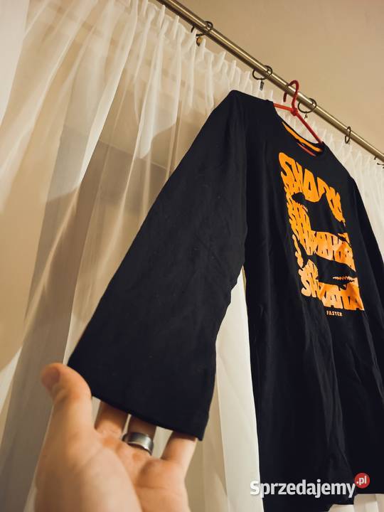 Bluzka Chłopięca Długi Rękaw Czarna Bawełna Suwałki sprzedam