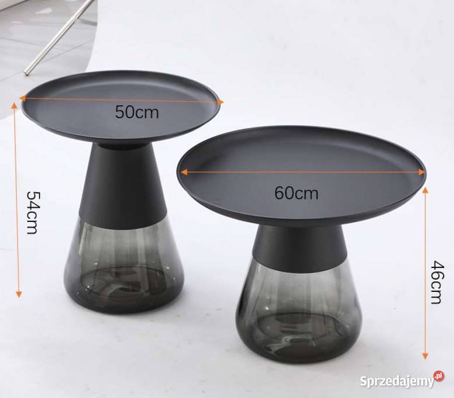 Zestaw 2 Stolików Kawowych Tiffany Gold Wysyłka Tarchały Małe sprzedam