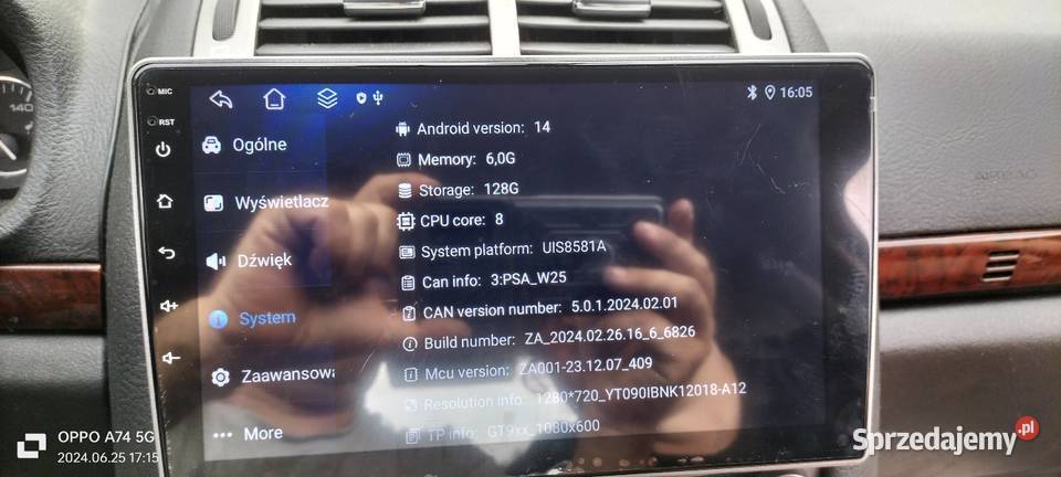 Radio android do peugeot 407 6gb 128ram Borowa