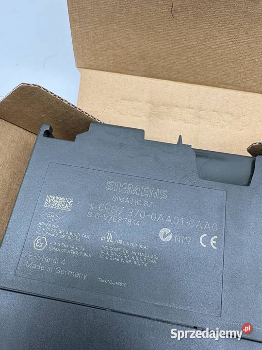 Siemens 6ES7 3700AA010AA0 Modul rezerwujący Pozostałe mazowieckie Warszawa