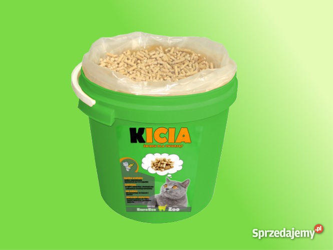 Żwirek drewniany KICIA 10 do kuwety kota z pojem Chełmża sprzedam