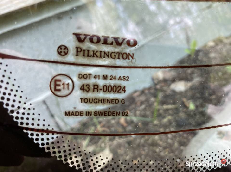 szyba tylna Volvo S80 osobowe mazowieckie Sierzchów