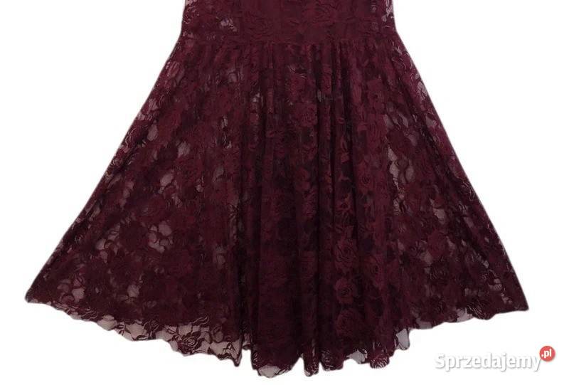 Sukienka koronkowa z długim rękawem zakończonym Spódnice i sukienki Wejherowo