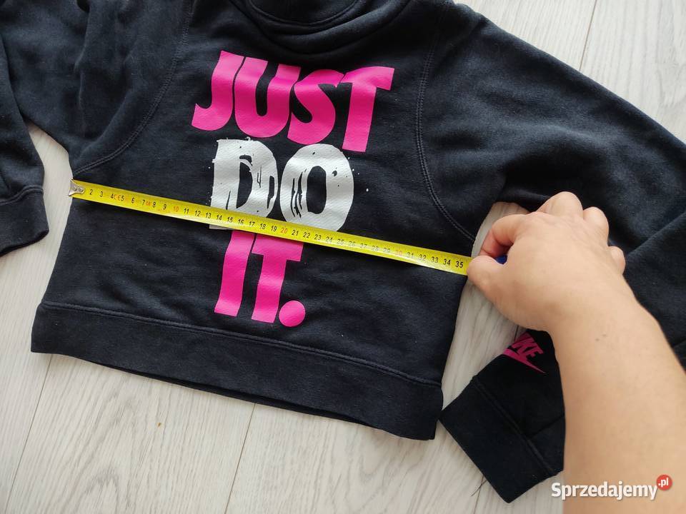 bluza Nike z kapturem czarna just do it rozmiar Mława