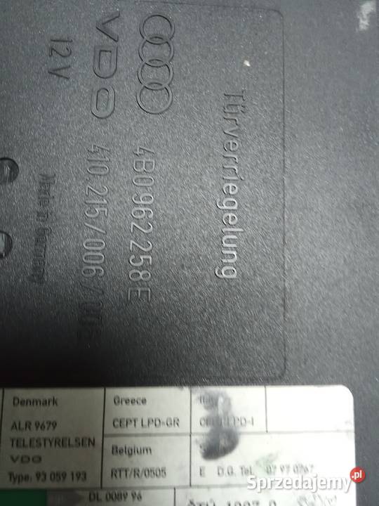 Audi A6 C5 moduły komfortu 3 sztuki Układ elektryczny, zapłon