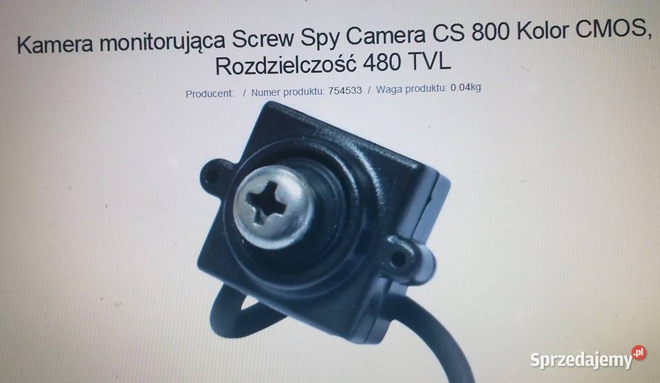 Mini kamera ze śrubką