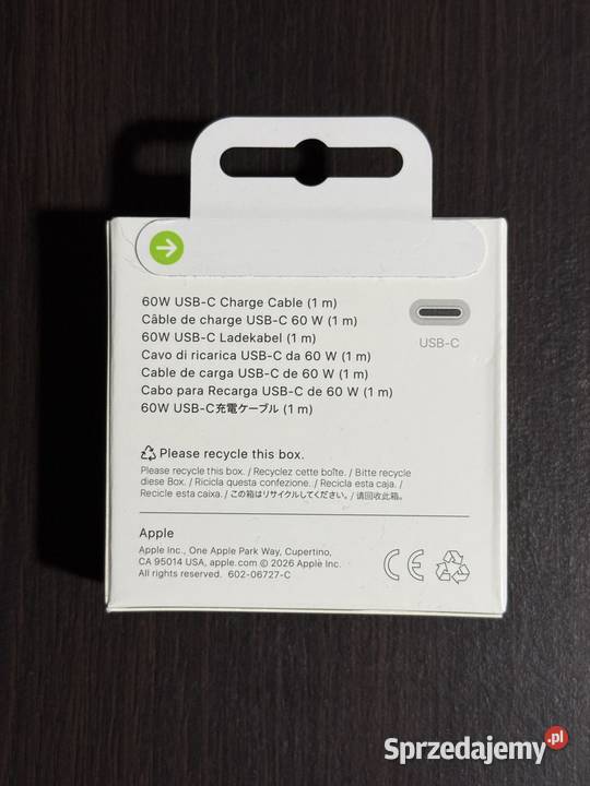 Kabel przewód USBC 60W 1m Prudnik
