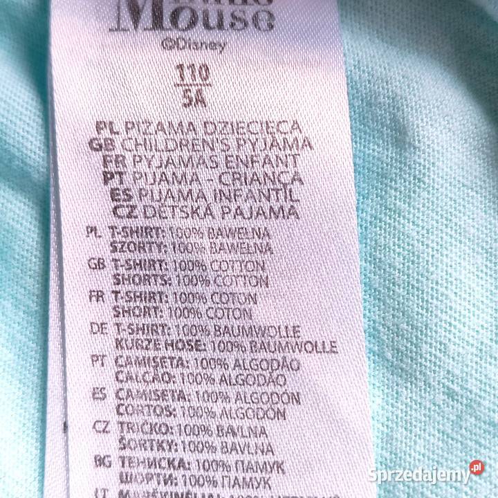 Nowy komplet piżama Minnie Daisy Disney 110 dziewczynka Odzież Katowice