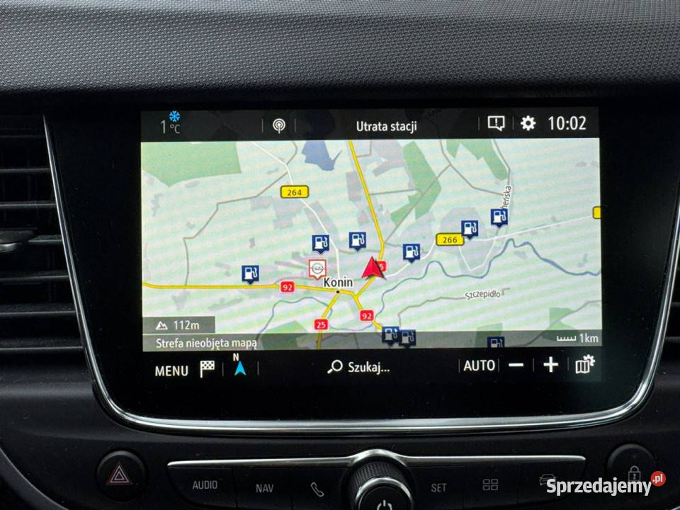 Opel Crossland X Pisemna Gwarancja 12 miesięcy elektrochrom. lusterko wst. Konin