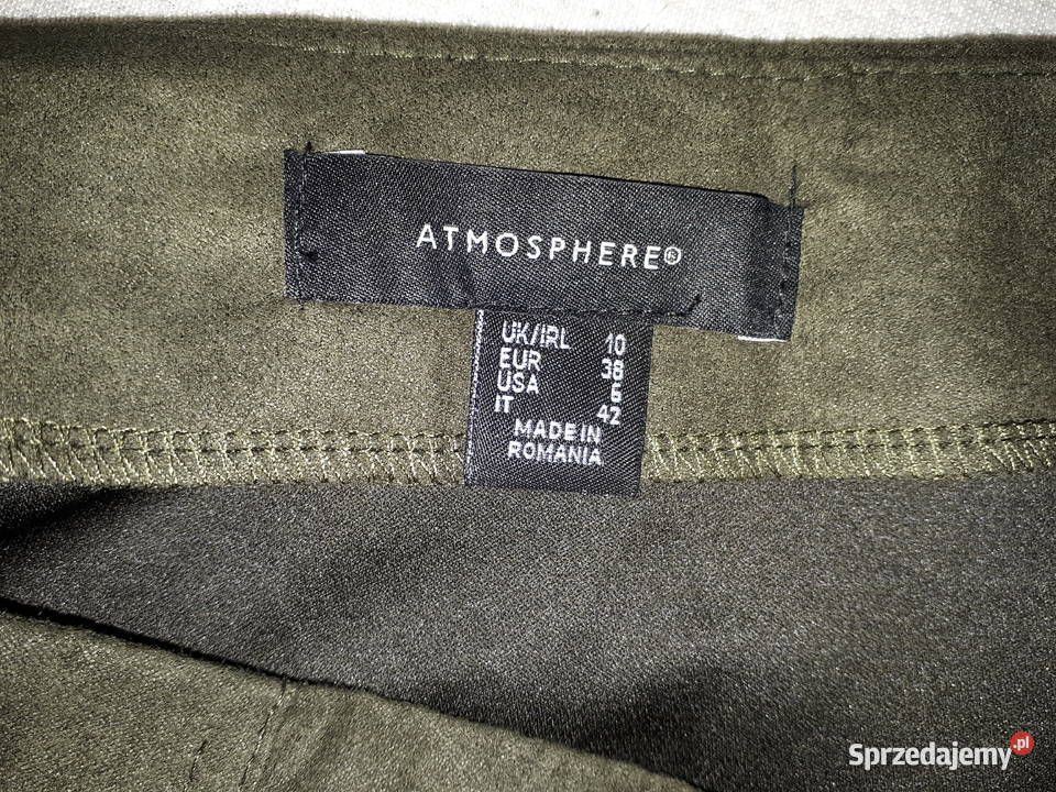 Zamszowa spódniczka khaki Atmosphere Rozmiar 38(M) Warszawa