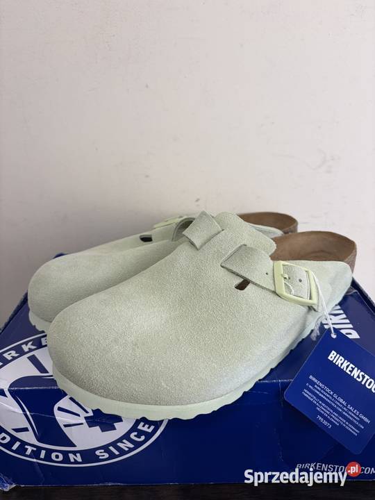 KlapkiMule Birkenstock Boston Faded Lime 1026774 zielony Warszawa