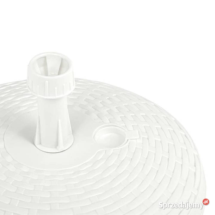 Podstawa pod parasol 20 L biała rattan z Warszawa