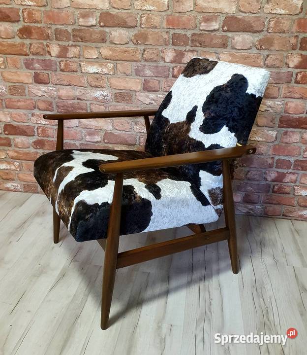 Fotel Lis, lisek typ 300-190 tapicerka imitująca skórę krowy
