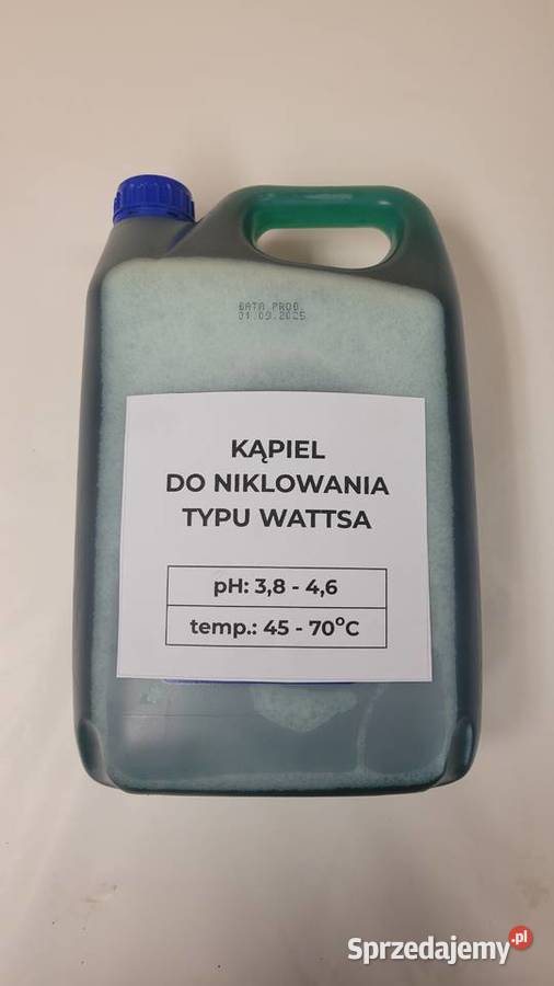Kąpiel do niklowania elektrochemicznego Wattsa 5 Gdańsk