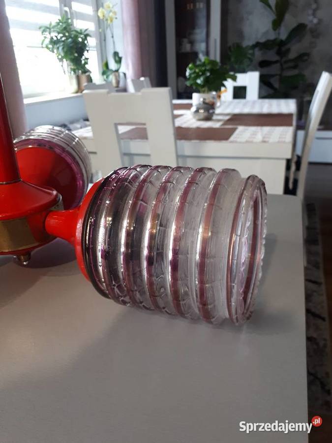Lampa sufitowa PRL trójramienna Sulmierzyce