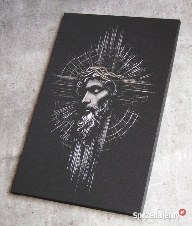 Jezus Chrystus Ręcznie grawerowany obraz na Sandomierz