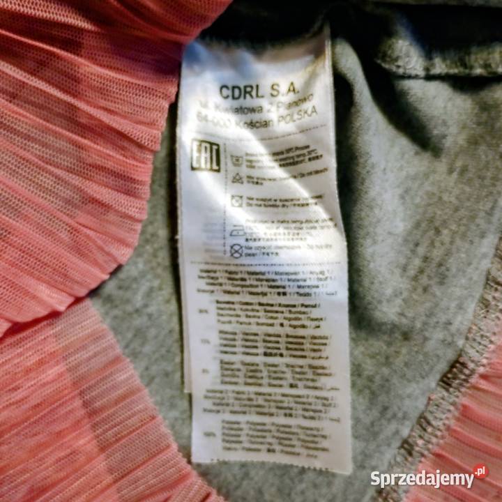 Spszedam sukienkę szarą COCCODRILLO 134