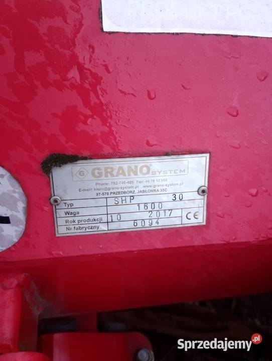 Agregat Talerzowy Grano System Shark 30 nieuszkodzony Helenowo