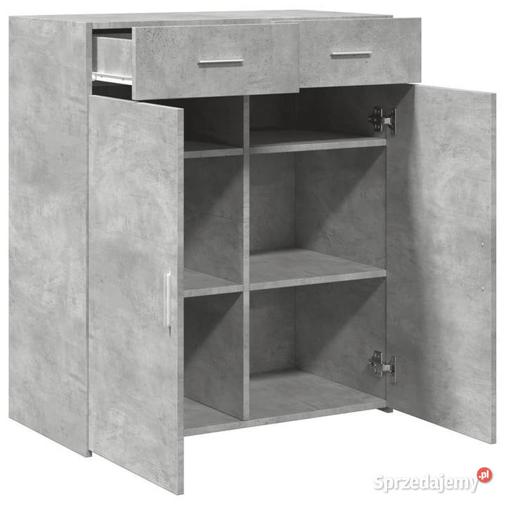 Szafka szarość betonu 80x425x93 materiał mazowieckie Warszawa