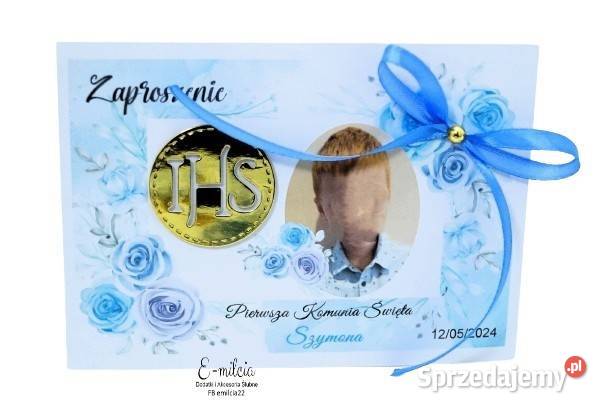Zaproszenia 3D Niebieskie Niezapominajki I Zielona Góra