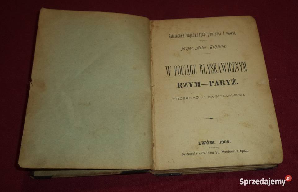 Stara książka 1883 do Piekary Śląskie