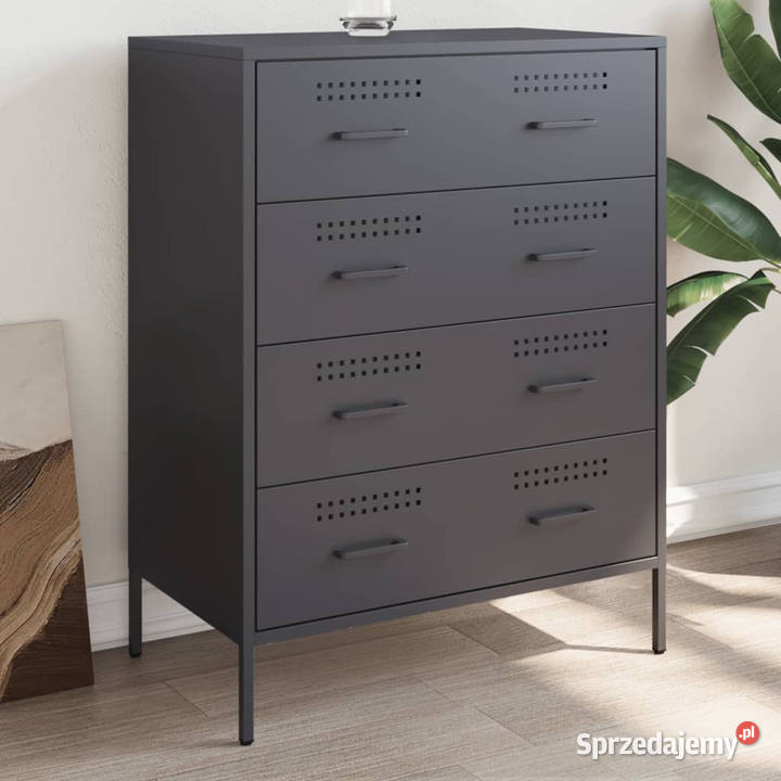 Szafka boczna antracytowa 68x39x89 stal WM842984 Warszawa