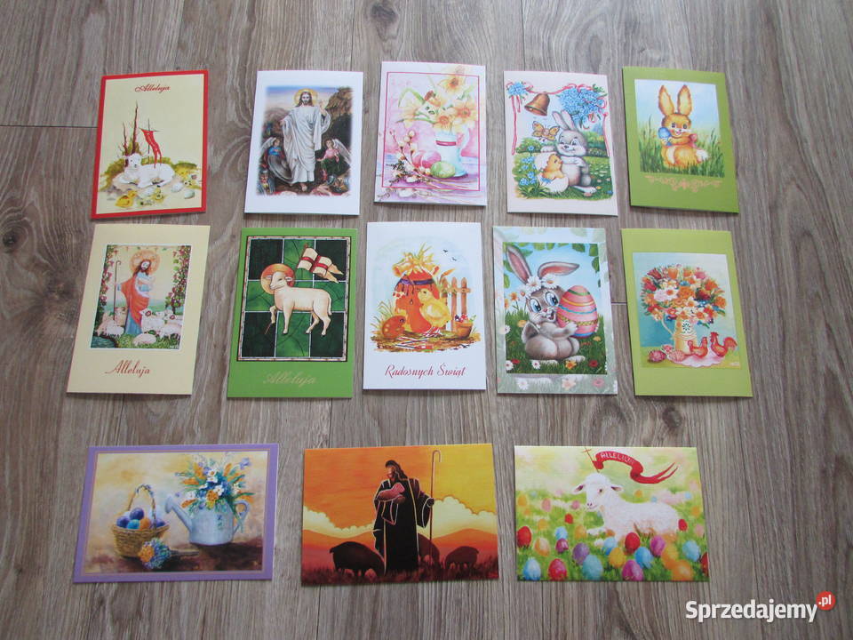 Kartki pocztowe Wielkanoc Zestaw Komplet Amun Kraków