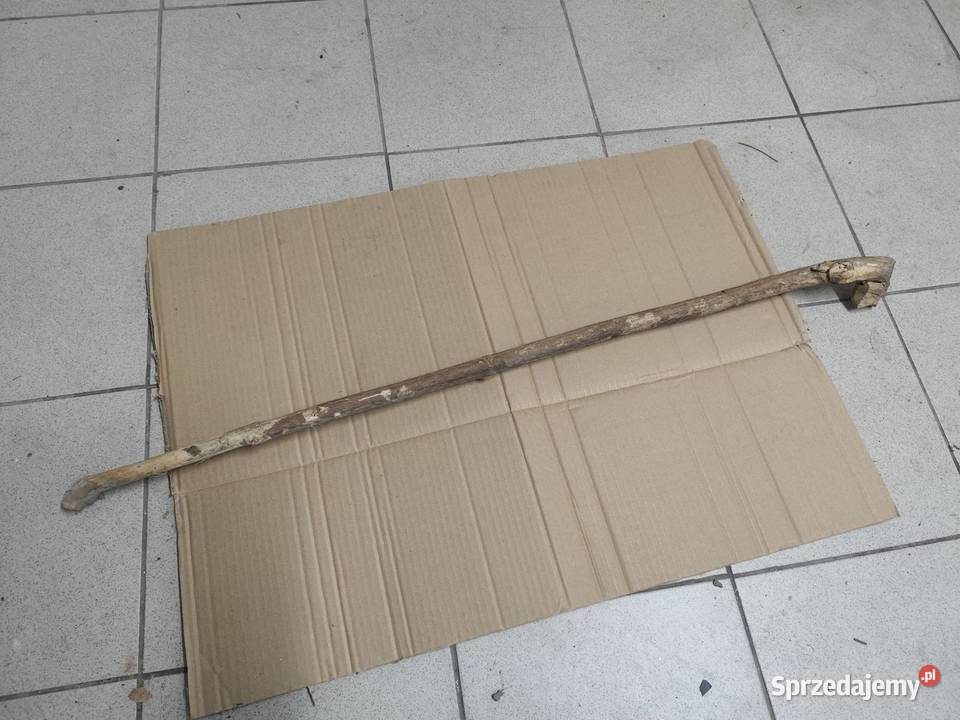 Zabytkowa drewniana laska podpórka gadżet retro Rzeszów