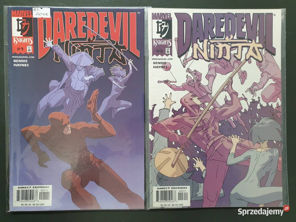 Daredevil 5 oryginalnych komiksów Marvel USA
