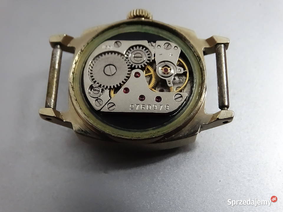 Elegancka Vintage SLAVA 17 Jewels Pozłacana AU5 Unisex Biłgoraj