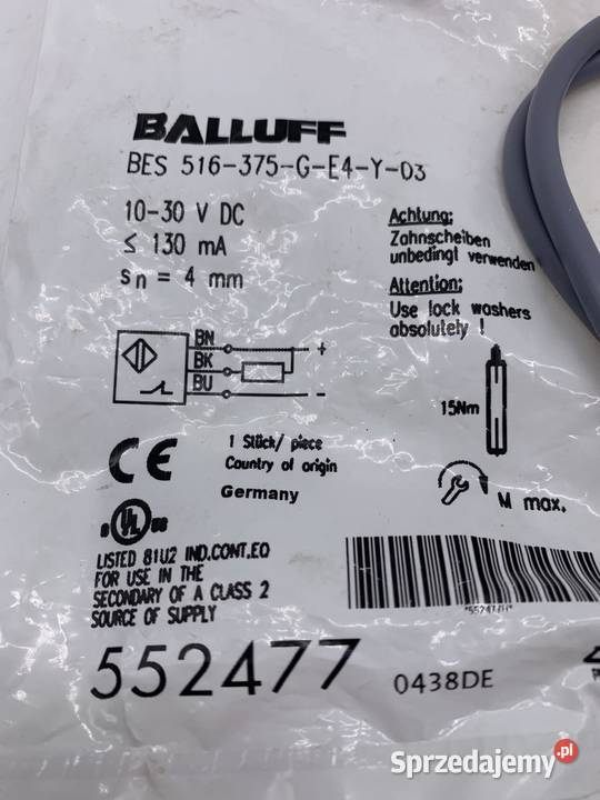 Balluff BES 516375GE4Y03 Czujnik indukcyjny mazowieckie Warszawa
