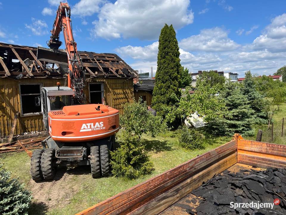 Koparka Wywrotka Wykopy Roboty ziemne Rozbiórki łódzkie Sieradz usługi budowlane