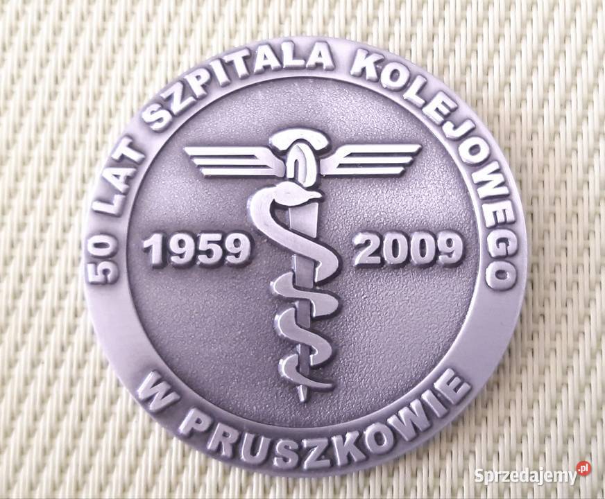 Medal pamiątkowy 50 LAT Szpitala Kolejowego w Pruszków