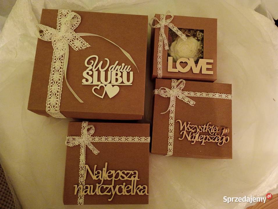 Świece sojowe box upominek prezent z napisem bez sprzedam