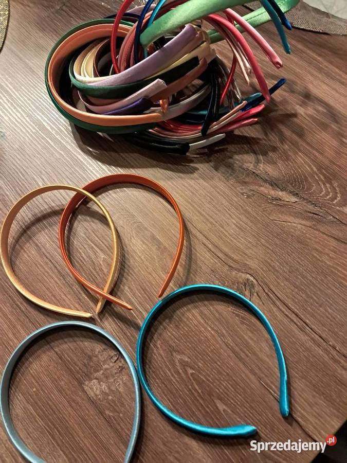 31 nowych satynowych opasek na głowę dziewczynka świętokrzyskie