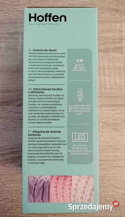 Golarka do ubrań z cyfrowym wyświetlaczem Grudziądz