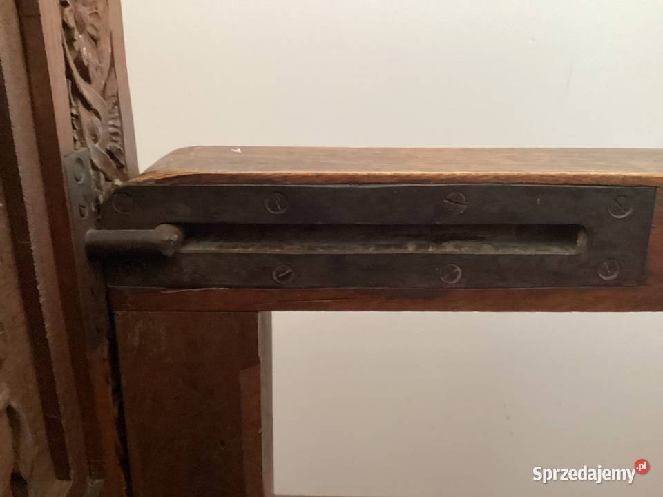 Lawa rzeźbiona z otwieraną skrzynią 52cm Warszawa