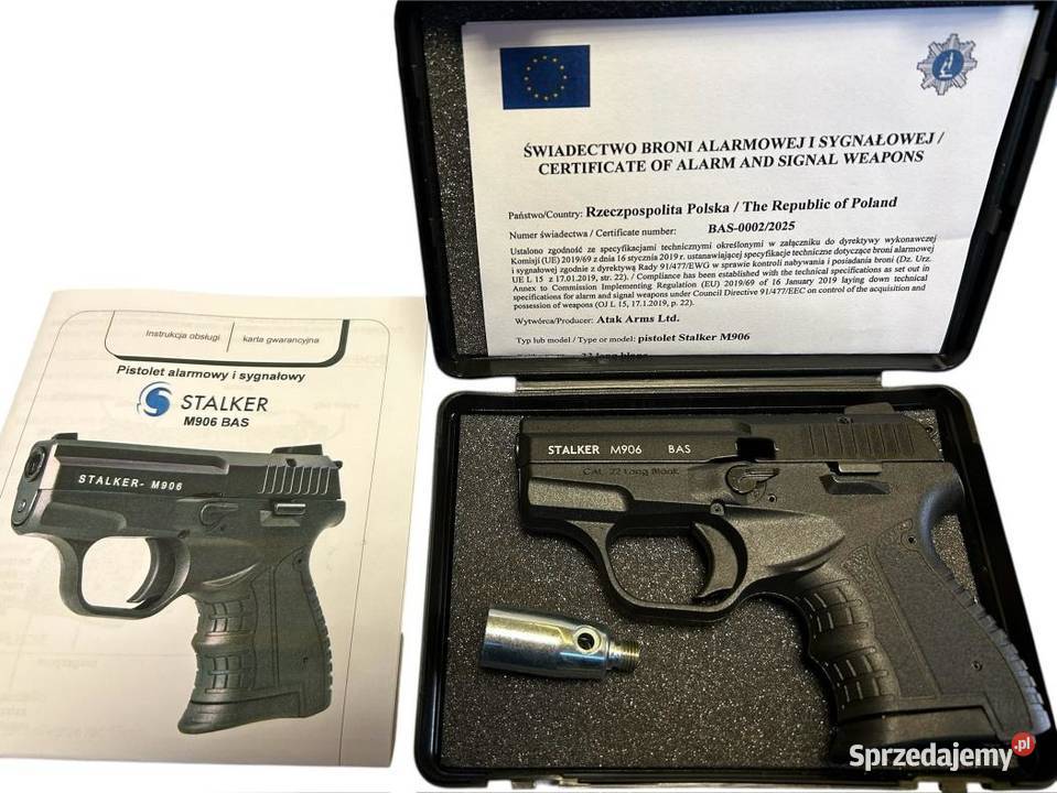 Pistolet Hukowy STALKER M906 Naboje Hukowe Mega Poznań sprzedam