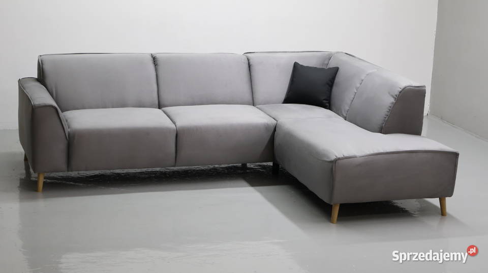 TLY NOWOCZESNY NAROŻNIK kanapa sofa popielata
