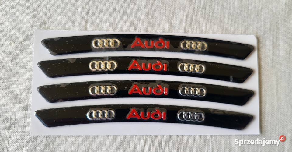 Emblemat naklejkaZnaczek na felgi Audi Nowe śląskie Gliwice