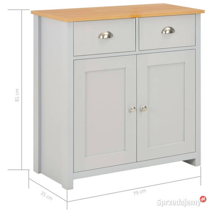 Szafka szara 79 x 35 x 81 WM283742 Pozostałe Warszawa