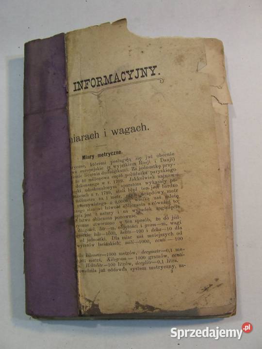 Przedwojenny informator 1910 taryfy ceny biletów