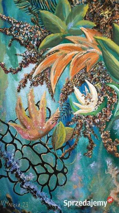 Obraz olejny 100x100 Warszawa sprzedam