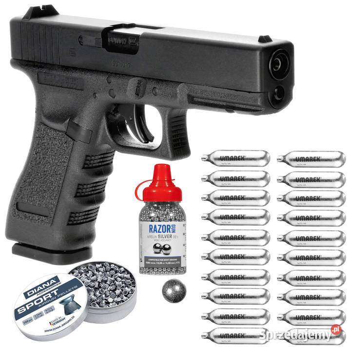 Pistolet wiatrówka Glock 17 blowback 45 mm BB Warszawa